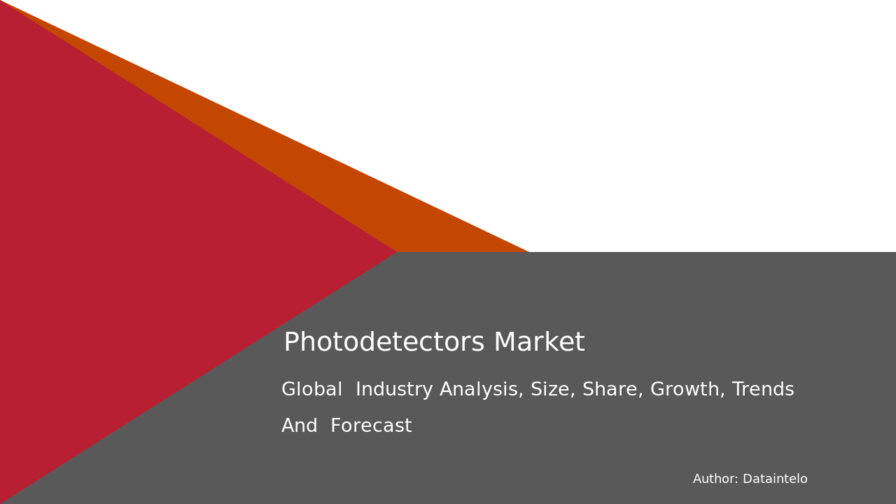 Photodetectors Market Report | Global Forecast From 2025 To 2033