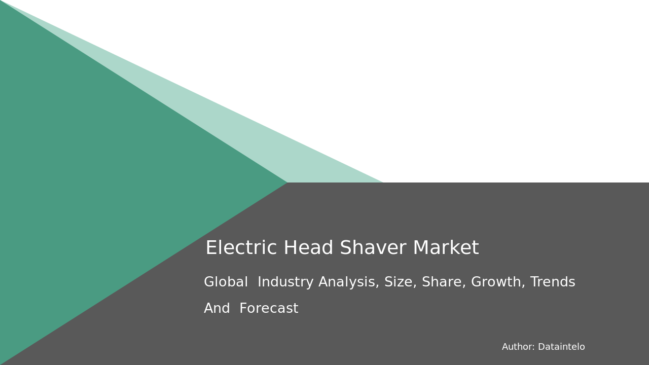 Electric Head Shaver Market Report | Global Forecast From 2025 To 2033