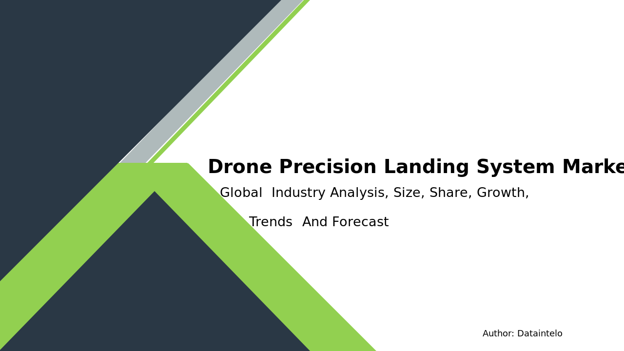 Drone Precision Landing System Market Report | Global Forecast From 2025 To 2033